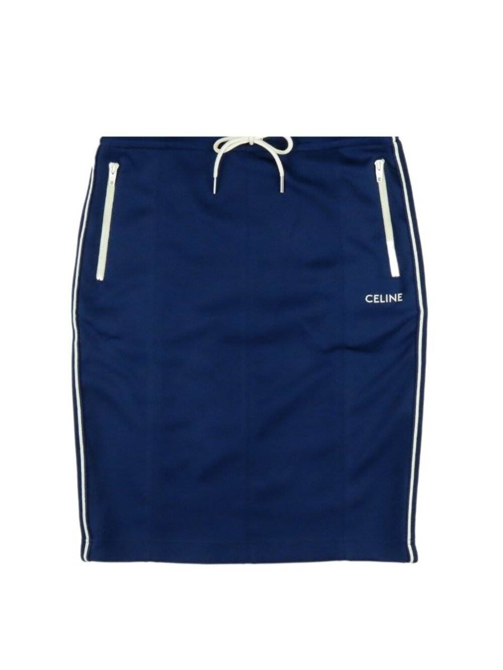 Celine Skirt Blue Polyester Track Jersey